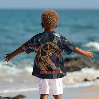 Heru-Ur Kid Hawaiian Shirt Flaming Wings and Sword Ancient Egyptian Warrior