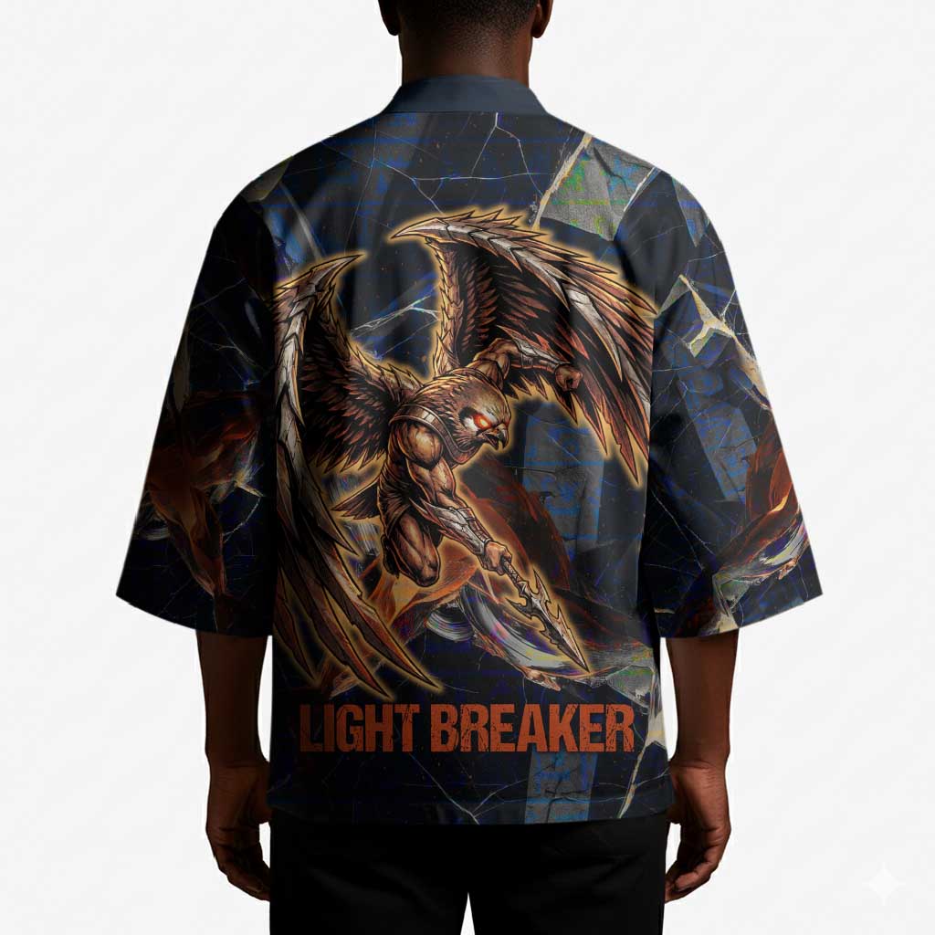 Heru-Ur Kimono Flaming Wings and Sword Ancient Egyptian Warrior