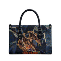 Heru-Ur Leather Bag Flaming Wings and Sword Ancient Egyptian Warrior