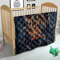 Heru-Ur Quilt Flaming Wings and Sword Ancient Egyptian Warrior