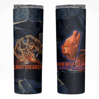 Heru-Ur Skinny Tumbler Flaming Wings and Sword Ancient Egyptian Warrior