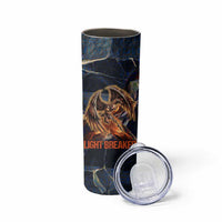 Heru-Ur Skinny Tumbler Flaming Wings and Sword Ancient Egyptian Warrior