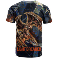 Heru-Ur T shirt Flaming Wings and Sword Ancient Egyptian Warrior