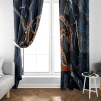 Heru-Ur Window Curtain Flaming Wings and Sword Ancient Egyptian Warrior