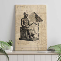 Imhotep Canvas Wall Art Pyramid Blueprints Ancient Egyptian Architecture and Priest