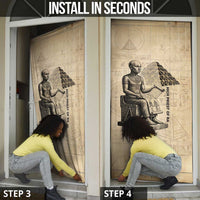 Imhotep Door Cover Pyramid Blueprints Ancient Egyptian Architecture and Priest
