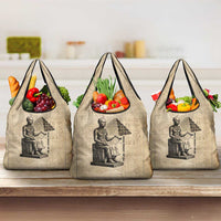 Imhotep Grocery Bag Pyramid Blueprints Ancient Egyptian Architecture and Priest
