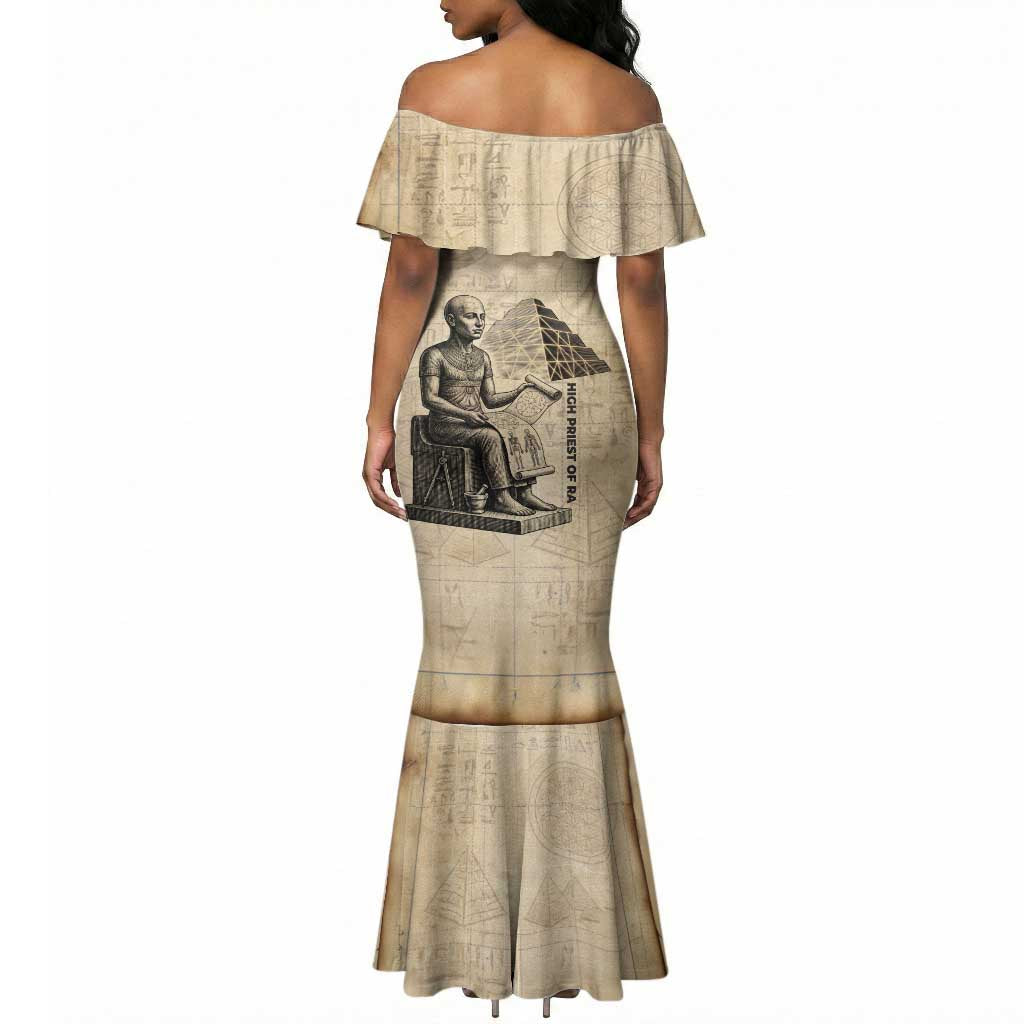 Imhotep Mermaid Dress Pyramid Blueprints Ancient Egyptian Architecture and Priest