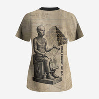 Imhotep Scrub Top Pyramid Blueprints Ancient Egyptian Architecture and Priest