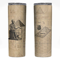 Imhotep Skinny Tumbler Pyramid Blueprints Ancient Egyptian Architecture and Priest