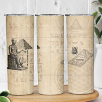 Imhotep Skinny Tumbler Pyramid Blueprints Ancient Egyptian Architecture and Priest