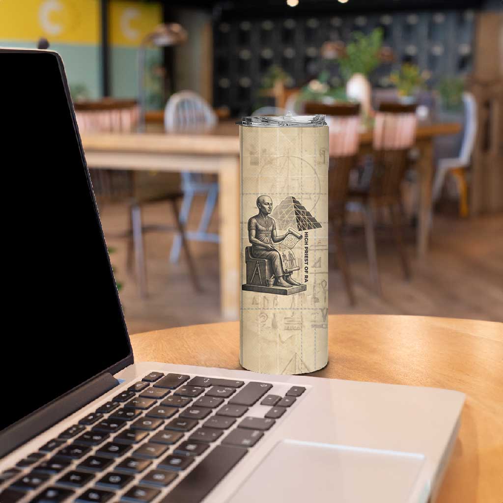 Imhotep Skinny Tumbler Pyramid Blueprints Ancient Egyptian Architecture and Priest
