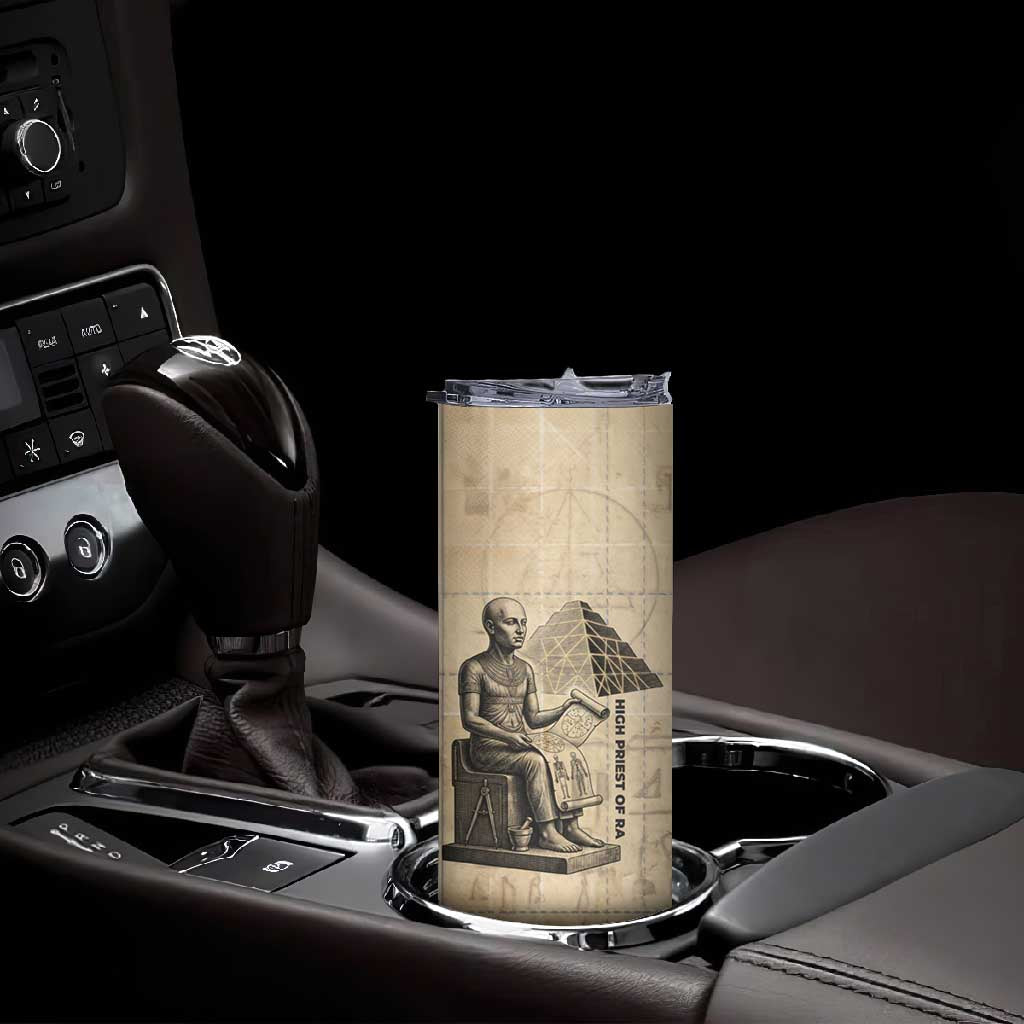 Imhotep Skinny Tumbler Pyramid Blueprints Ancient Egyptian Architecture and Priest