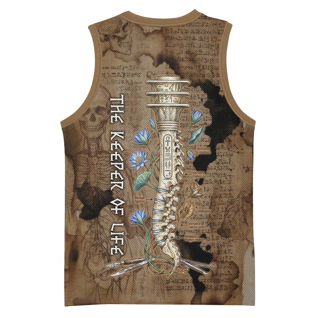 Imhotep Eye of Horus Basketball Jersey Papyrus Scrolls Ancient Egyptian Medicine