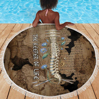 Imhotep Eye of Horus Beach Blanket Papyrus Scrolls Ancient Egyptian Medicine