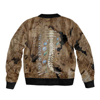 Imhotep Eye of Horus Bomber Jacket Papyrus Scrolls Ancient Egyptian Medicine