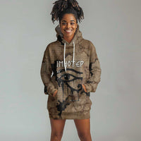 Imhotep Eye of Horus Hoodie Dress Papyrus Scrolls Ancient Egyptian Medicine