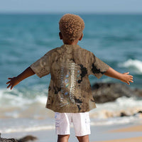 Imhotep Eye of Horus Kid Hawaiian Shirt Papyrus Scrolls Ancient Egyptian Medicine