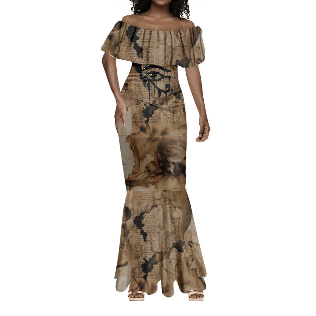 Imhotep Eye of Horus Mermaid Dress Papyrus Scrolls Ancient Egyptian Medicine