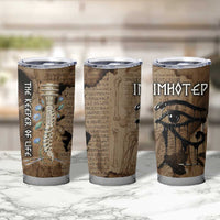 Imhotep Eye of Horus Tumbler Cup Papyrus Scrolls Ancient Egyptian Medicine
