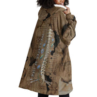 Imhotep Eye of Horus Wearable Blanket Hoodie Papyrus Scrolls Ancient Egyptian Medicine