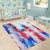 Puerto Rico Area Rug with Coqui Frog, Hibiscus Flowers, and Flag Landmark Design - Wonder Print Shop