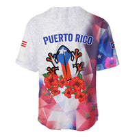 Puerto Rico Baseball Jersey with Coqui Frog, Hibiscus Flowers, and Flag Landmark Design - Wonder Print Shop