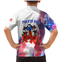 Puerto Rico Family Matching Mermaid Dress and Hawaiian Shirt with Coqui Frog, Hibiscus Flowers, and Flag Landmark Design - Wonder Print Shop