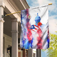 Puerto Rico Garden Flag with Coqui Frog, Hibiscus Flowers, and Flag Landmark Design - Wonder Print Shop