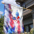 Puerto Rico Garden Flag with Coqui Frog, Hibiscus Flowers, and Flag Landmark Design - Wonder Print Shop