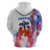 Puerto Rico Hoodie with Coqui Frog, Hibiscus Flowers, and Flag Landmark Design - Wonder Print Shop