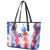 Puerto Rico Leather Tote Bag with Coqui Frog, Hibiscus Flowers, and Flag Landmark Design - Wonder Print Shop