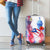 Puerto Rico Luggage Cover with Coqui Frog, Hibiscus Flowers, and Flag Landmark Design - Wonder Print Shop
