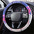 Puerto Rico Steering Wheel Cover with Coqui Frog, Hibiscus Flowers, and Flag Landmark Design - Wonder Print Shop