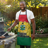 Ghana Republic Day Apron Ghanaian Pride Flag Colors With Coat Of Arms And Black Star