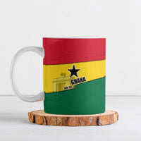 Ghana Republic Day Ceramic Mug Ghanaian Pride Flag Colors With Coat Of Arms And Black Star