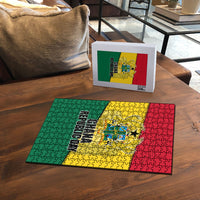 Ghana Republic Day Puzzle Ghanaian Pride Flag Colors With Coat Of Arms And Black Star