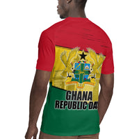 Ghana Republic Day Rugby Jersey Ghanaian Pride Flag Colors With Coat Of Arms And Black Star