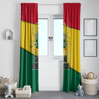 Ghana Republic Day Window Curtain Ghanaian Pride Flag Colors With Coat Of Arms And Black Star
