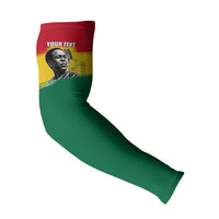 Personalized Ghana Republic Day Arm Sleeves Kwame Nkrumah Vintage Portrait Art - July 1st Theme