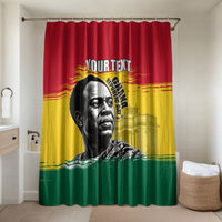 Personalized Ghana Republic Day Bathroom Set Kwame Nkrumah Vintage Portrait Art - July 1st Theme