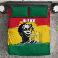 Personalized Ghana Republic Day Bedding Set Kwame Nkrumah Vintage Portrait Art - July 1st Theme