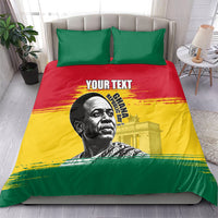 Personalized Ghana Republic Day Bedding Set Kwame Nkrumah Vintage Portrait Art - July 1st Theme