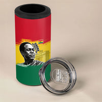 Personalized Ghana Republic Day 4 in 1 Can Cooler Tumbler Kwame Nkrumah Vintage Portrait Art - July 1st Theme