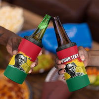 Personalized Ghana Republic Day 4 in 1 Can Cooler Tumbler Kwame Nkrumah Vintage Portrait Art - July 1st Theme