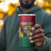 Personalized Ghana Republic Day 4 in 1 Can Cooler Tumbler Kwame Nkrumah Vintage Portrait Art - July 1st Theme
