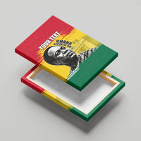 Personalized Ghana Republic Day Canvas Wall Art Kwame Nkrumah Vintage Portrait Art - July 1st Theme