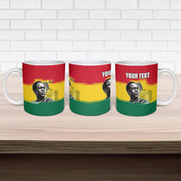 Personalized Ghana Republic Day Ceramic Mug Kwame Nkrumah Vintage Portrait Art - July 1st Theme