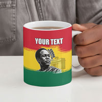 Personalized Ghana Republic Day Ceramic Mug Kwame Nkrumah Vintage Portrait Art - July 1st Theme