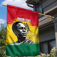 Personalized Ghana Republic Day Garden Flag Kwame Nkrumah Vintage Portrait Art - July 1st Theme